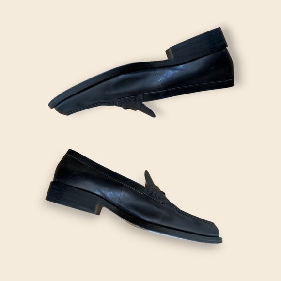 Madewell, The Elinor Loafer in Leather, Black, Size 8 - Picture 1 of 5